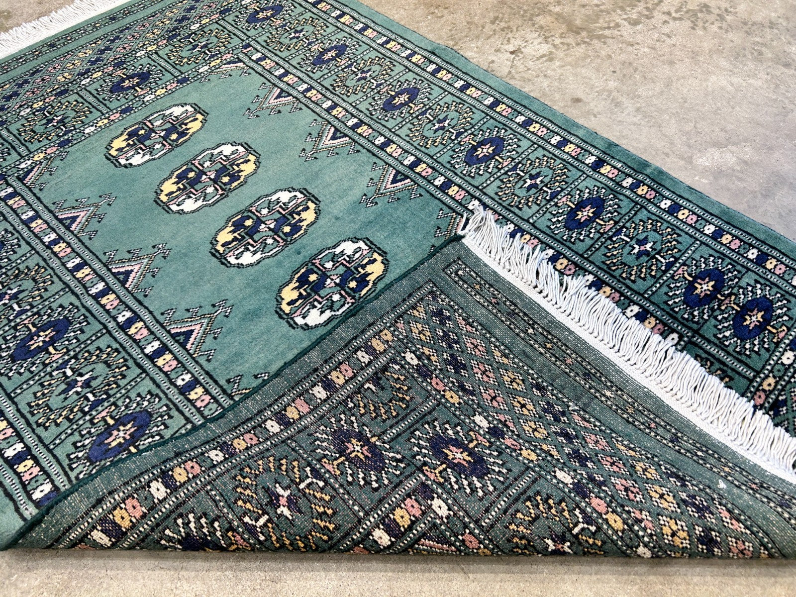 2'8"x4'1" Hand-Knotted 100% Wool Pile Bokhara Rug