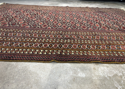 6'3"x9'2" Hand-Knotted 100% Wool Carpet - Bokhara Area Rug