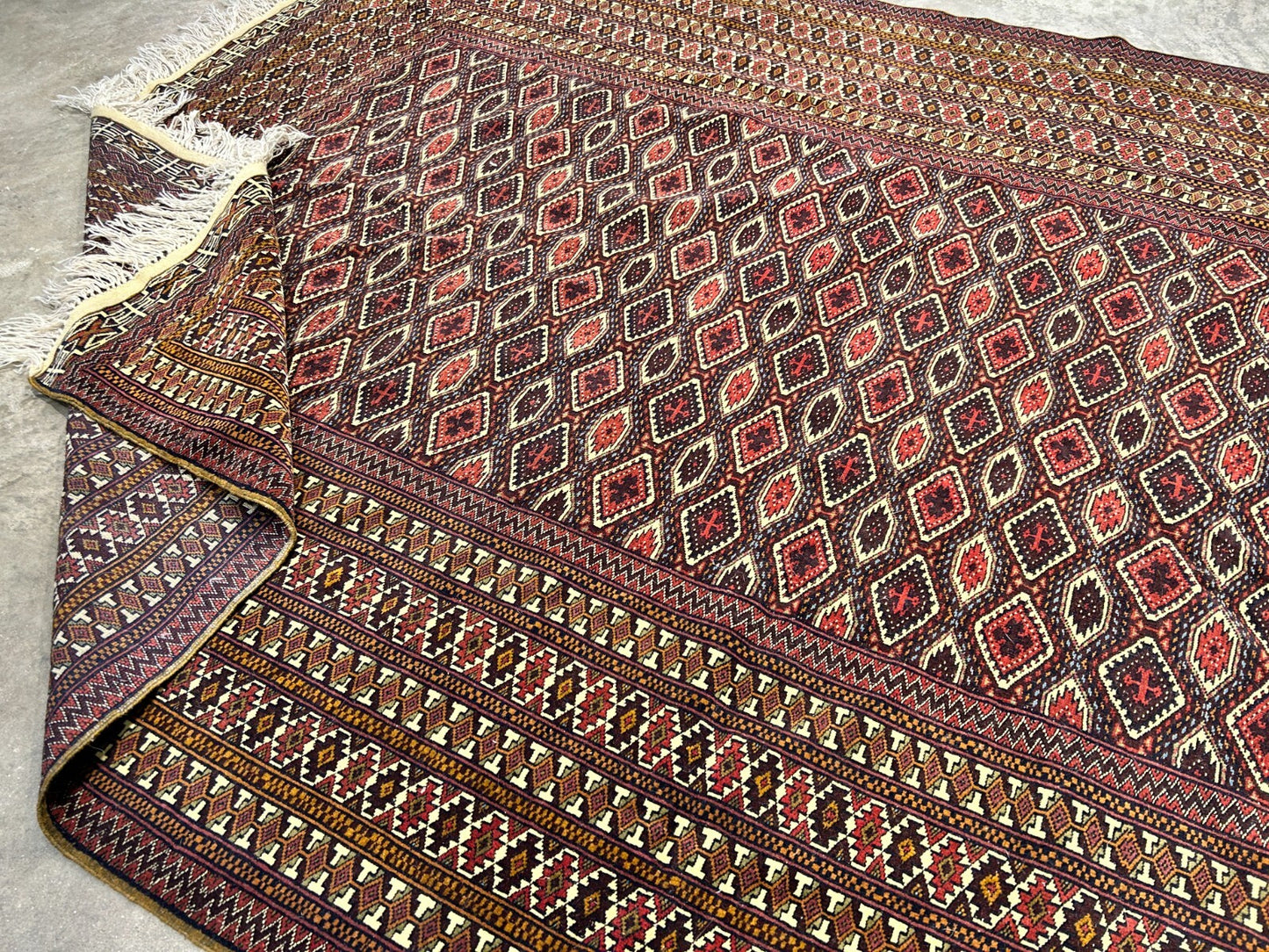 6'3"x9'2" Hand-Knotted 100% Wool Carpet - Bokhara Area Rug
