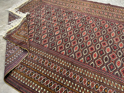 6'3"x9'2" Hand-Knotted 100% Wool Carpet - Bokhara Area Rug
