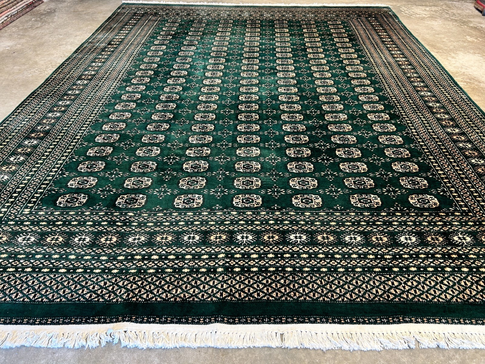 8'x10' Hand-Knotted 100% Wool Pile Bokhara Rug