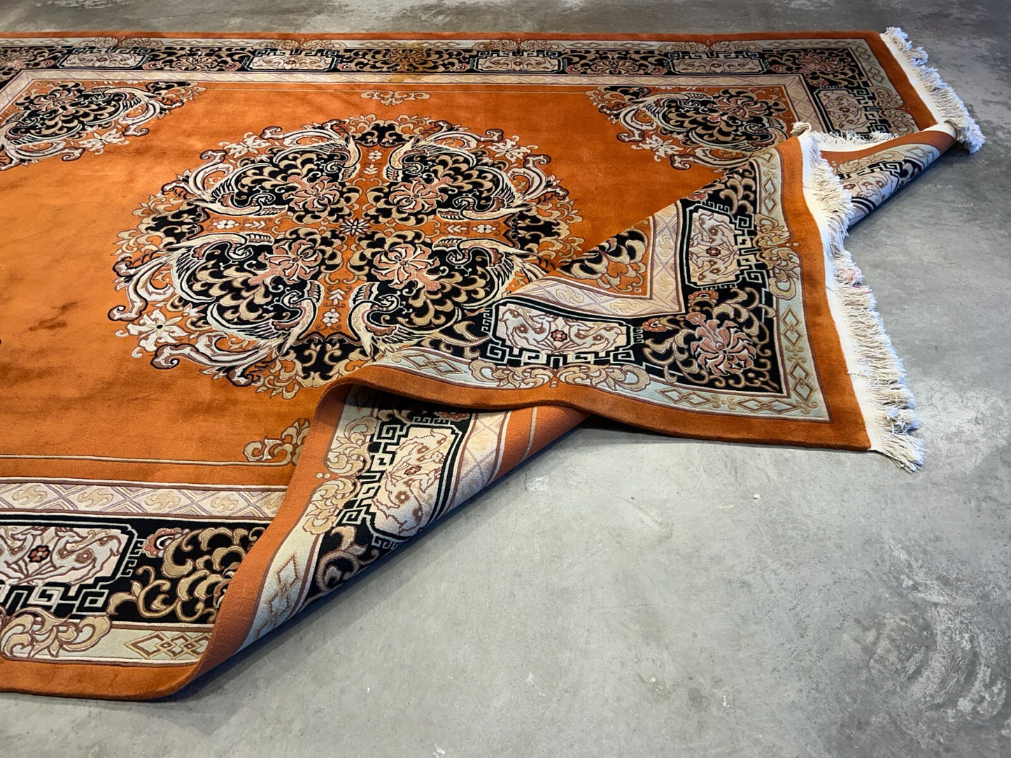 9'x12' Hand-Knotted 100% Wool Pile Oriental Rug