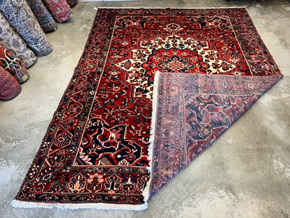 10'2"x13'1" Hand-Knotted 100% Wool Pile Bakhtiarie Rug