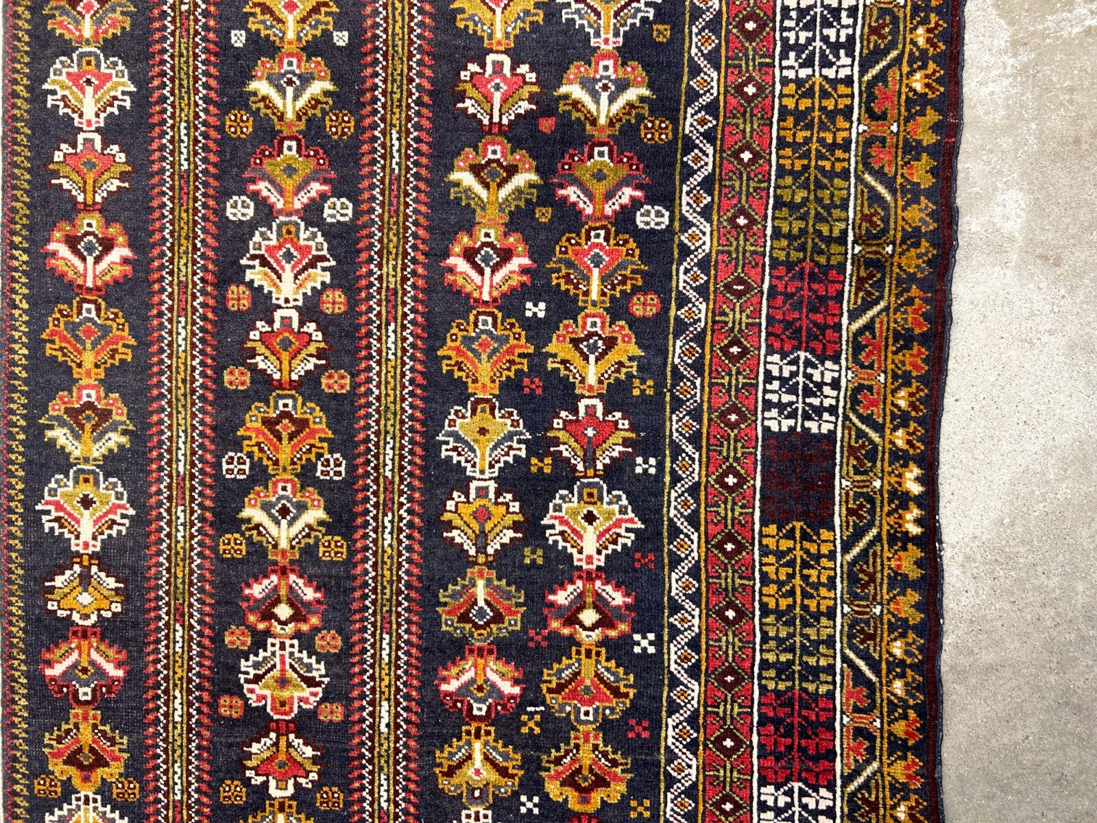 6'5"x8'9" Hand-Knotted 100% Wool Pile Balouchi Carpet - Area Rug