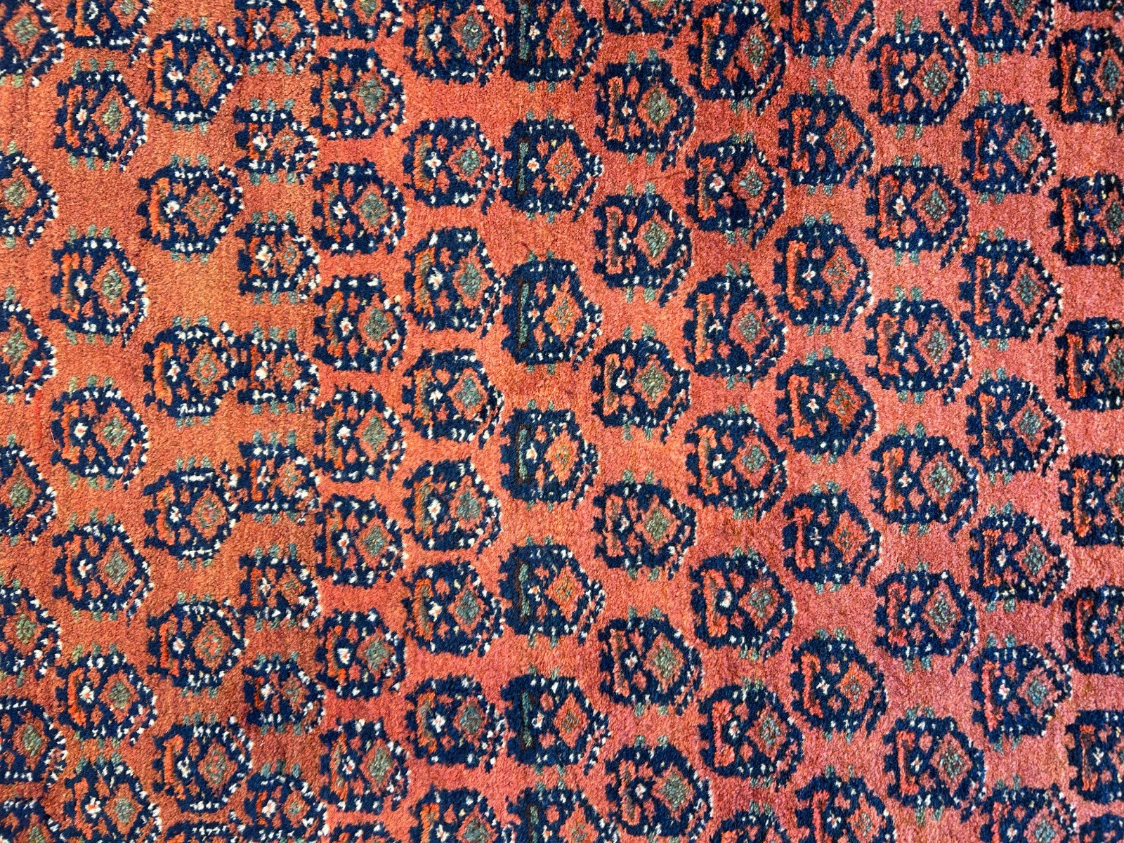 3'9"x5'9" Antique Hand-Knotted 100% Wool Pile Hamadane Area Rug - Carpet