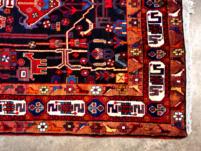 5'5" x 10'4'' Hand-Knotted 100% Lamb Wool Carpet - Nahavande Area Rug