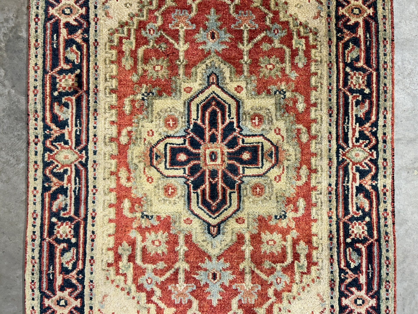 3’x5’ Hand-Knotted 100% Wool Indoserapi Area Rug - Carpet