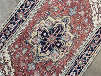 3'x5' Hand-Knotted 100% Wool Pile IndoSerapi Rug