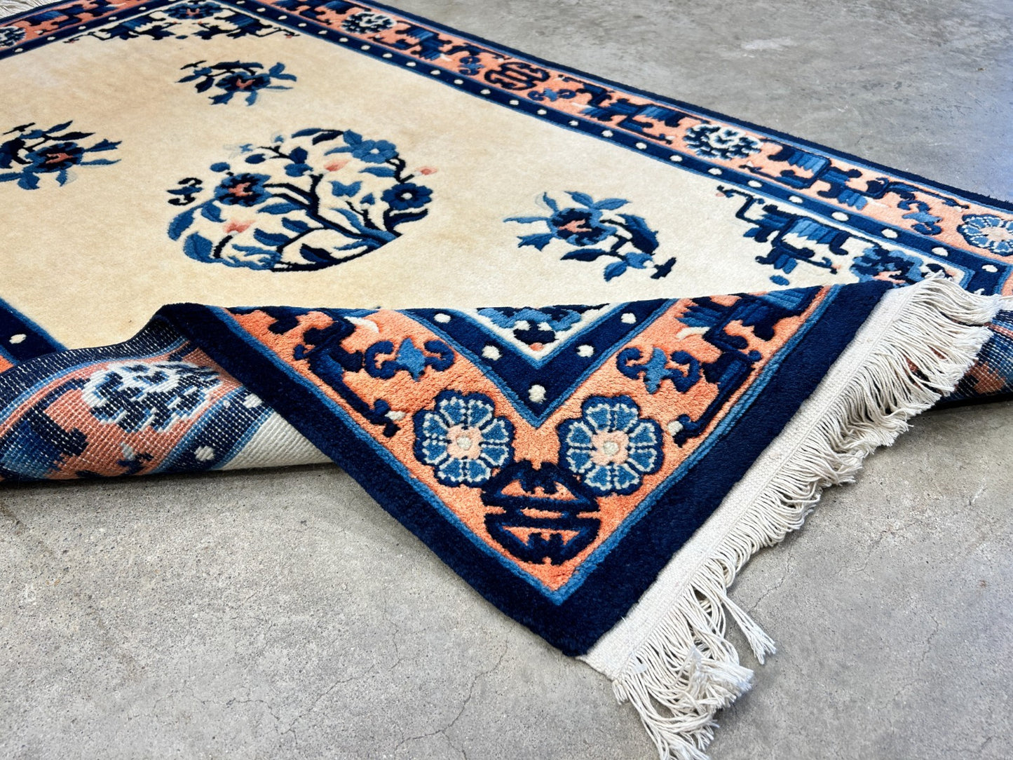 3'x5' Hand-Knotted 100% Wool Pile Art Deco Rug