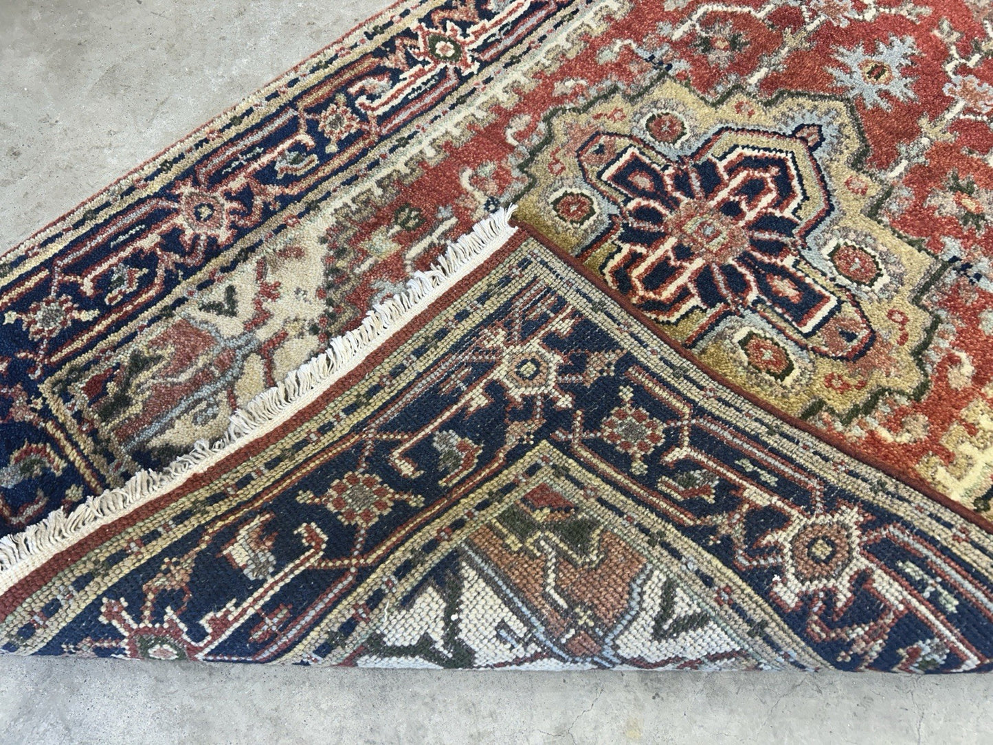 3’x4’9" Hand-Knotted 100% Wool Indoserapi Area Rug - Carpet