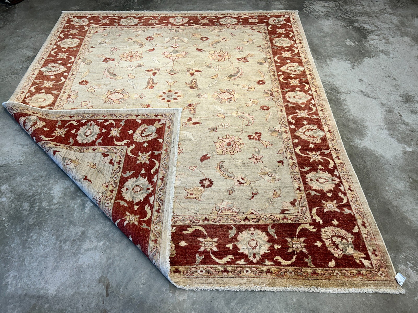 9'x12' Hand-Knotted 100% Wool Pile Indo-Agra Carpet - Area Rug