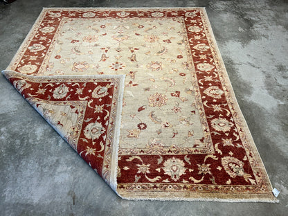 9'x12' Hand-Knotted 100% Wool Pile Indo-Agra Carpet - Area Rug
