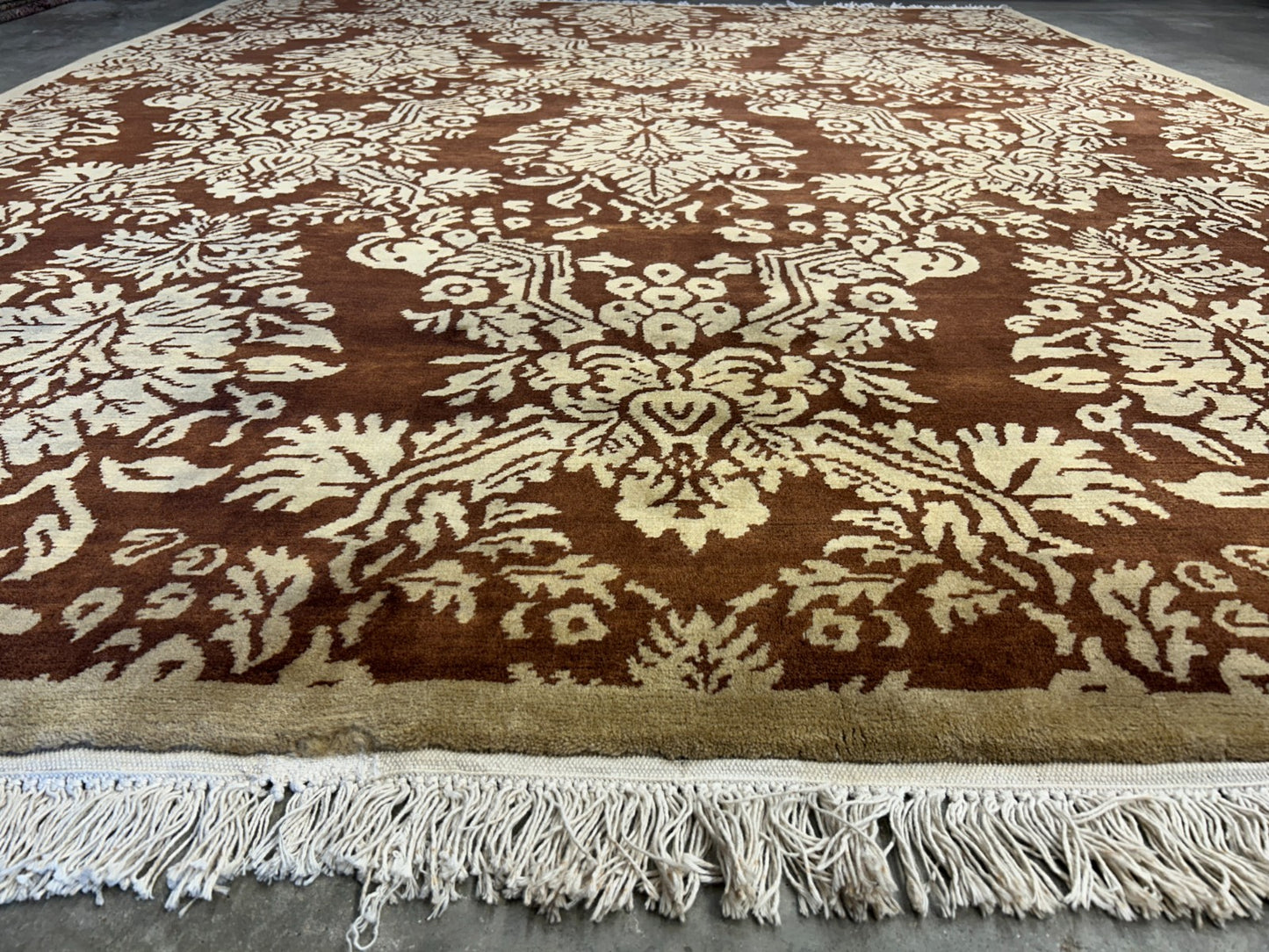 7'11"x9'11" Hand-Knotted 100% Wool Pile Tibetian Area Rug - Carpet