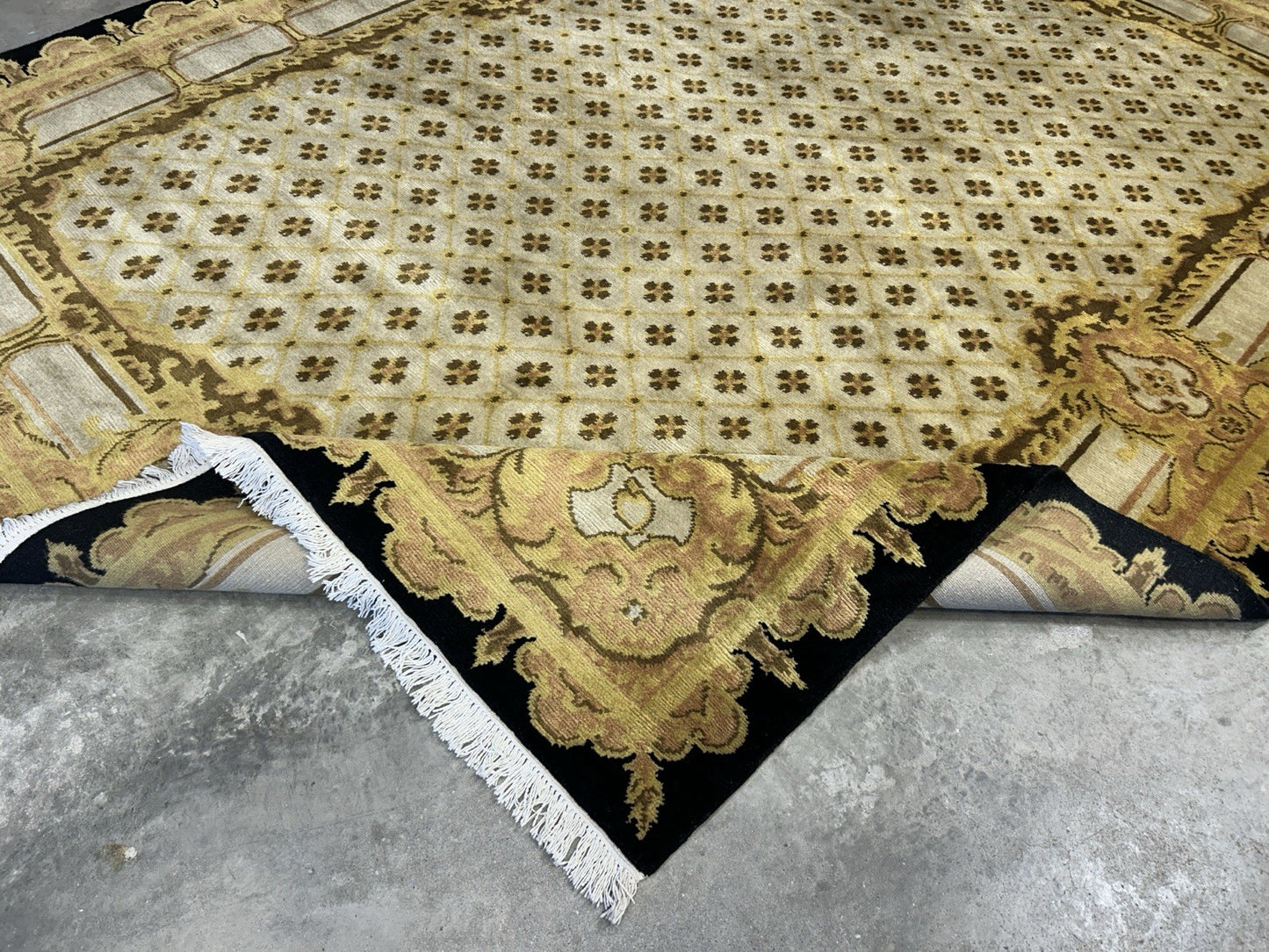 8’2”x10’1” Hand-Knotted 100% Wool Pile Oriental Area Rug - Carpet