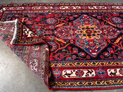 5'0" x 9'5'' Hand-Knotted 100% Lamb Wool Pile Nahavande Area Rug