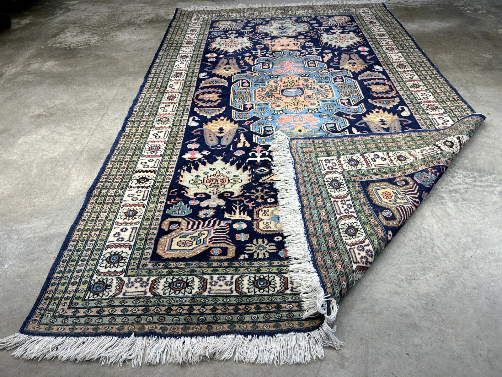 6'x9'10" Hand-Knotted 100% Wool Pile Ardabile Carpet - Area Rug