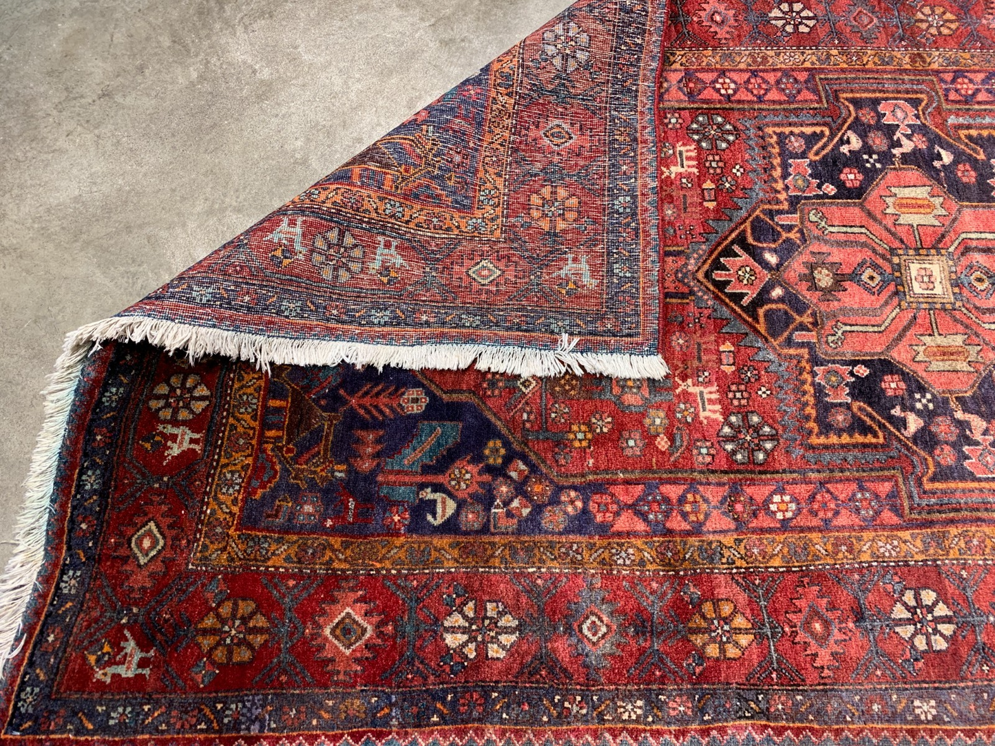 Collector  Item - 4'3"x7'7" Antique Fine 100%  Wool Pile Bidjare Area Rug