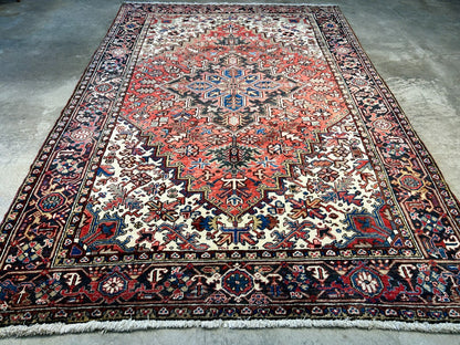 6'7"x9'7" Hand-Knotted 100% Lamb Wool Herize Carpet - Area Rug