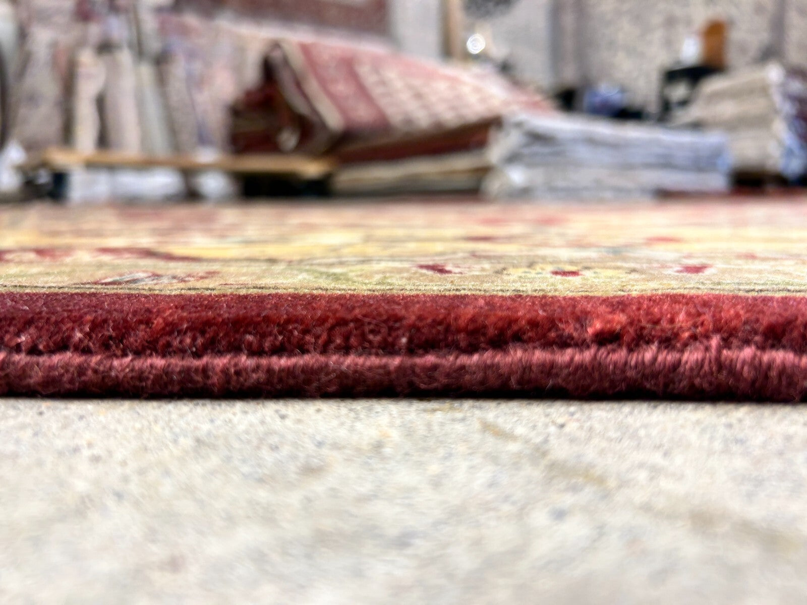 7'x10' Hand-Knotted 100% Wool Pile Agra Carpet - Area Rug