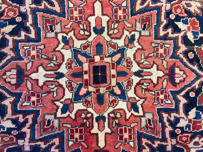 8'5"x11'9" Hand-Knotted 100% Wool Pile Herize Rug