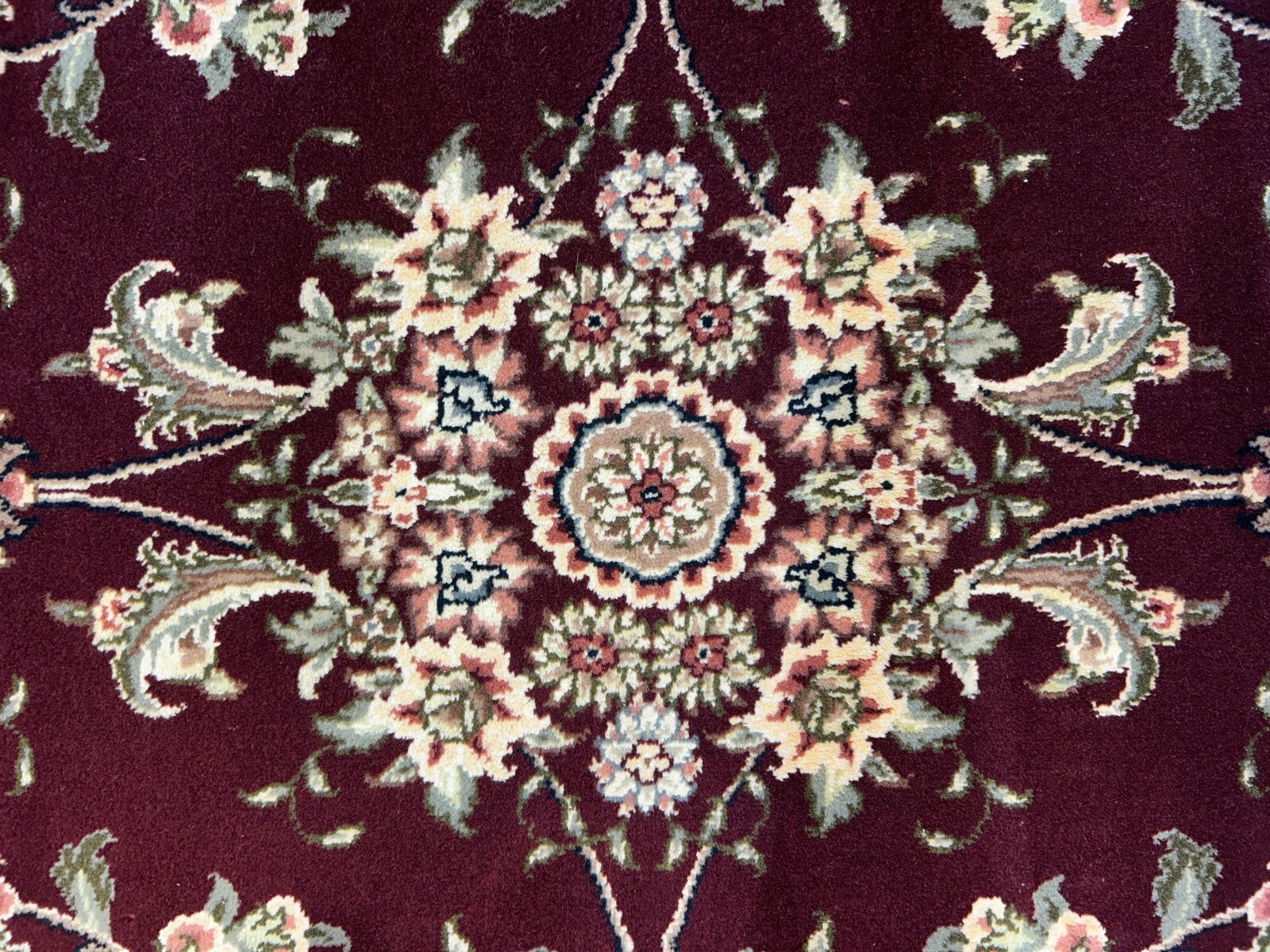 9'x12' Hand-Knotted Wool & Silk Pile SinoPersian Rug