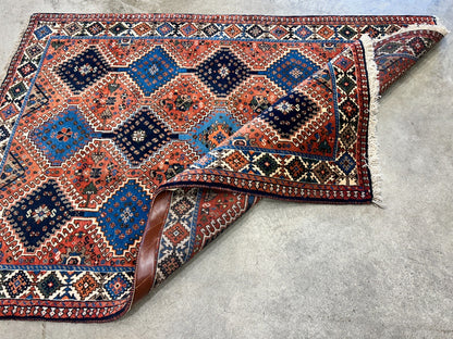 2'4"x4'9" Hand-Knotted 100% Wool Pile Yalamehe Rug