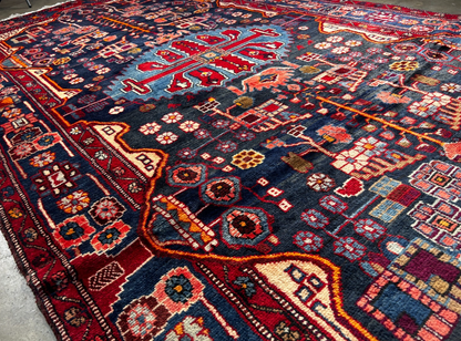 5'4" x 10'0" Hand-Knotted 100% Wool Pile Tuyserkan Area Rug - Carpet