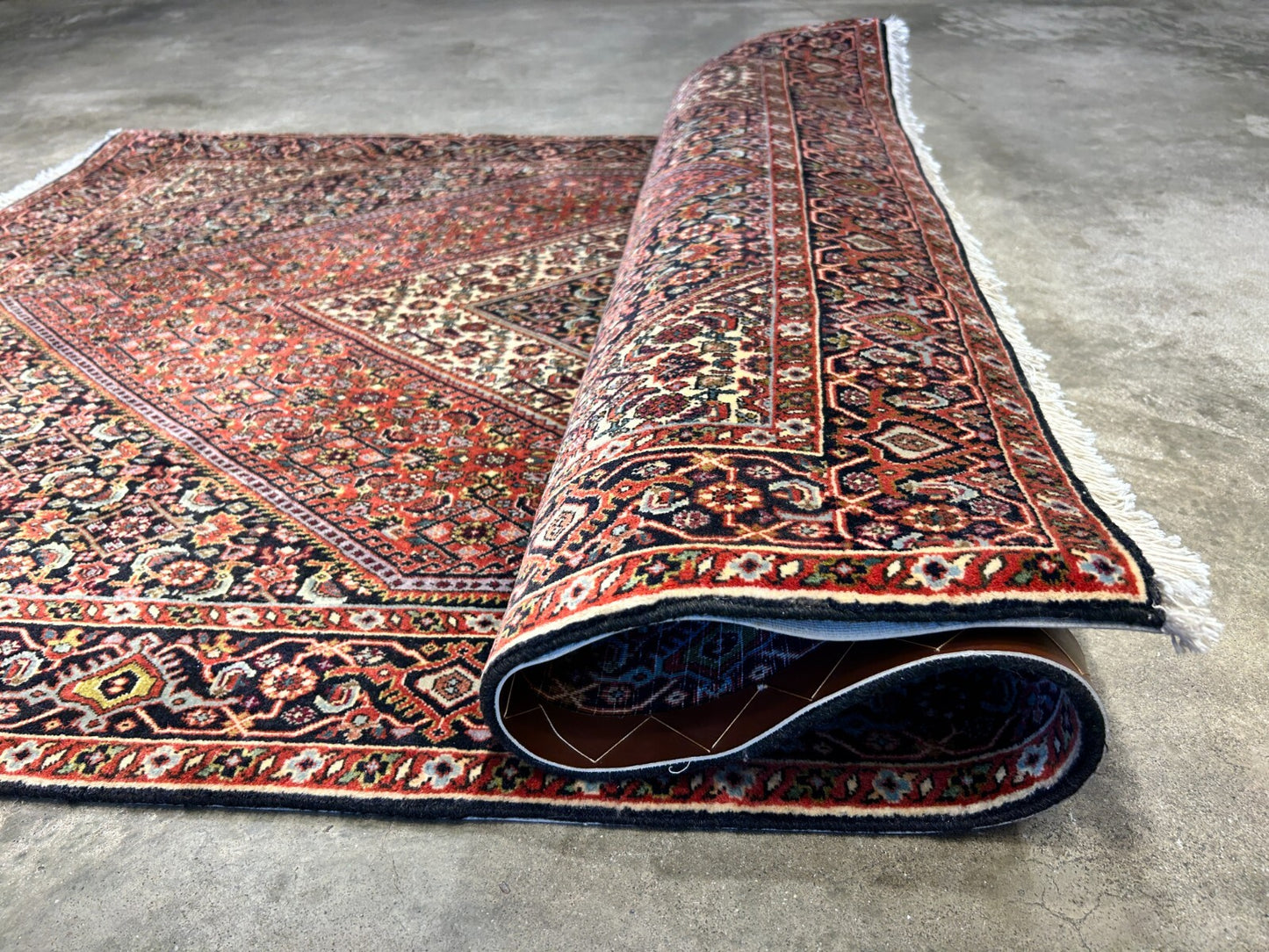 3'8"x5'8" Hand-Knotted 100% Wool Bidjare Carpet - Area Rug