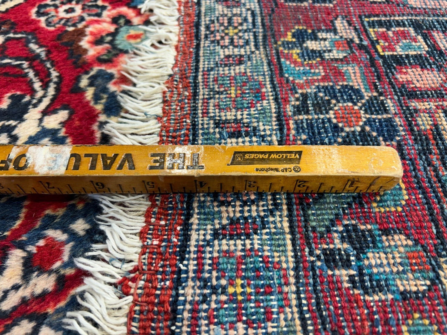 8'10"x12'2" Antique Fine Lamb Wool Sarouke Rug Hand-knotted Carpet