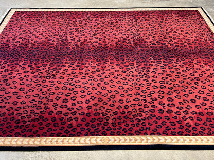 8'x11'2" Hand-Knotted 100% Wool Pile Tibetian Area Rug - Carpet