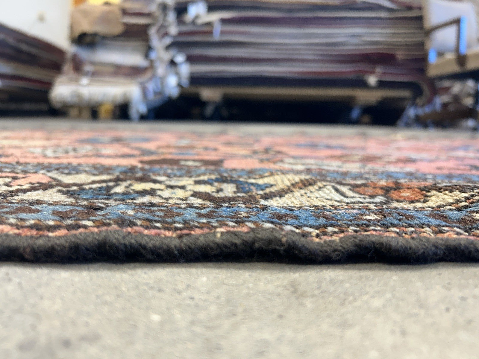 3’3”x6’ Antique Hand-Knotted 100% Wool Pile Hamadane Area Rug - Carpet