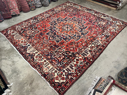 10'3"x12'2" Hand-Knotted 100% Wool Pile Bakhtiarie Rug