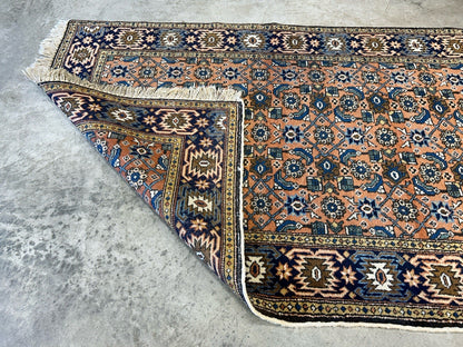 3’4”x5’2” Vintage Hand-Knotted 100% Wool Pile Bidjar Area Rug - Carpet