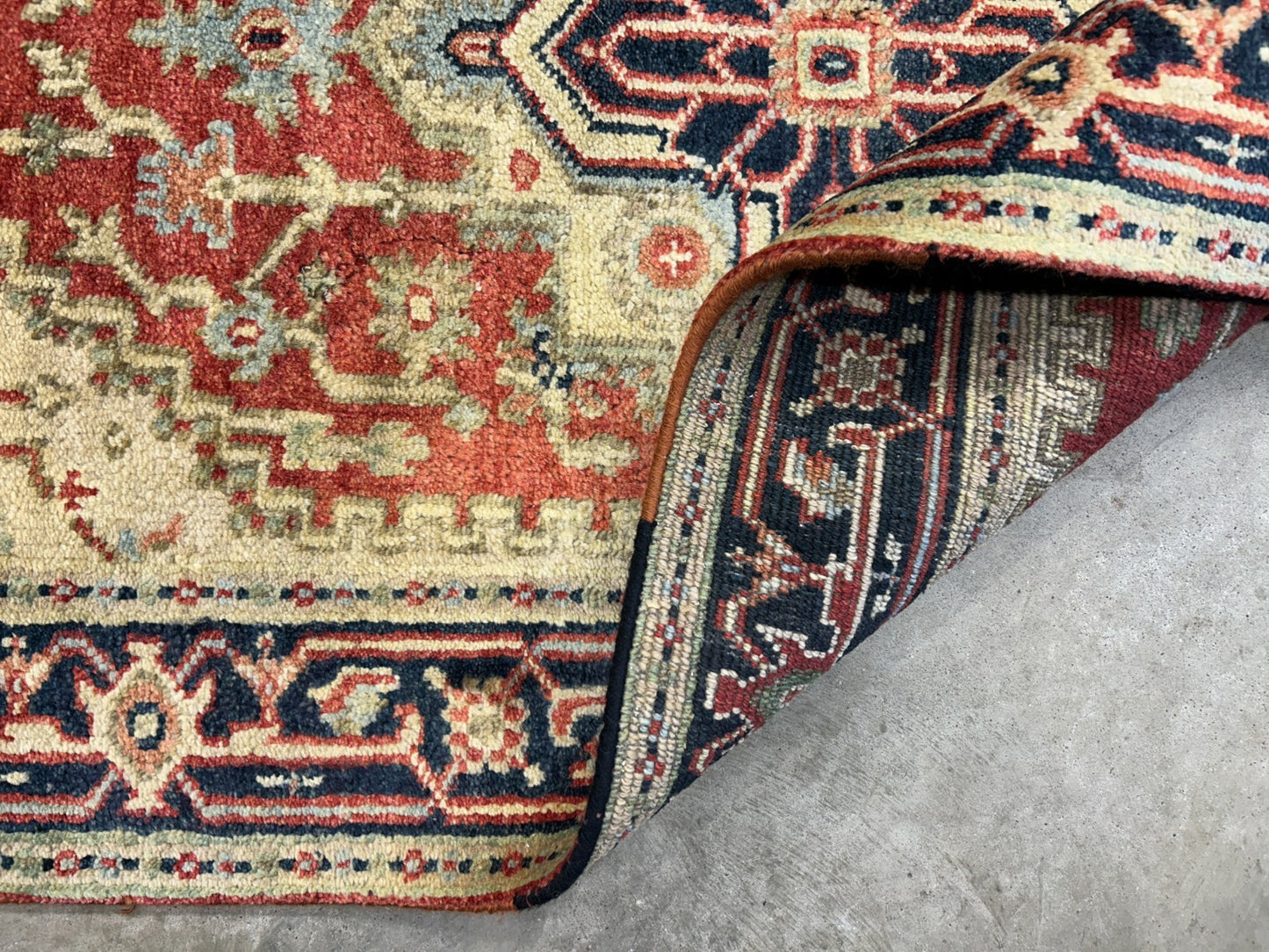 3’x5’ Hand-Knotted 100% Wool Indoserapi Area Rug - Carpet