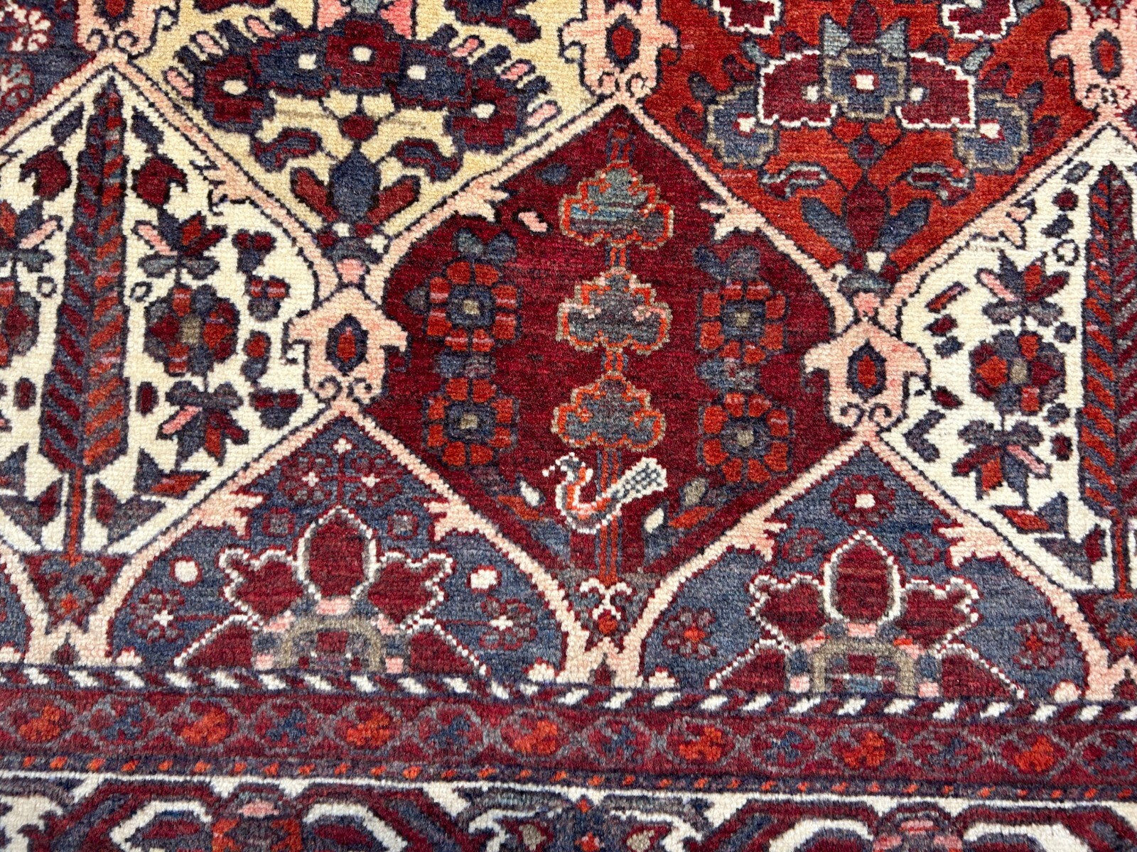 5'3"x9'6" Hand-Knotted 100% Wool Pile Bakhtiarie Carpet - Area Rug