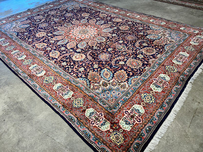 8'8"x12'6" Hand-Knotted 100% Wool Pile Kashmare Rug