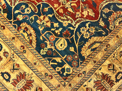 11'11"x15'5" Hand-Knotted 100% Wool Pile Herize Area Rug - Carpet