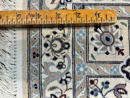 6'9"x10'2" Extra Fine Hand-Knotted Wool & Silk Habibian Naine Rug - Area Carpet