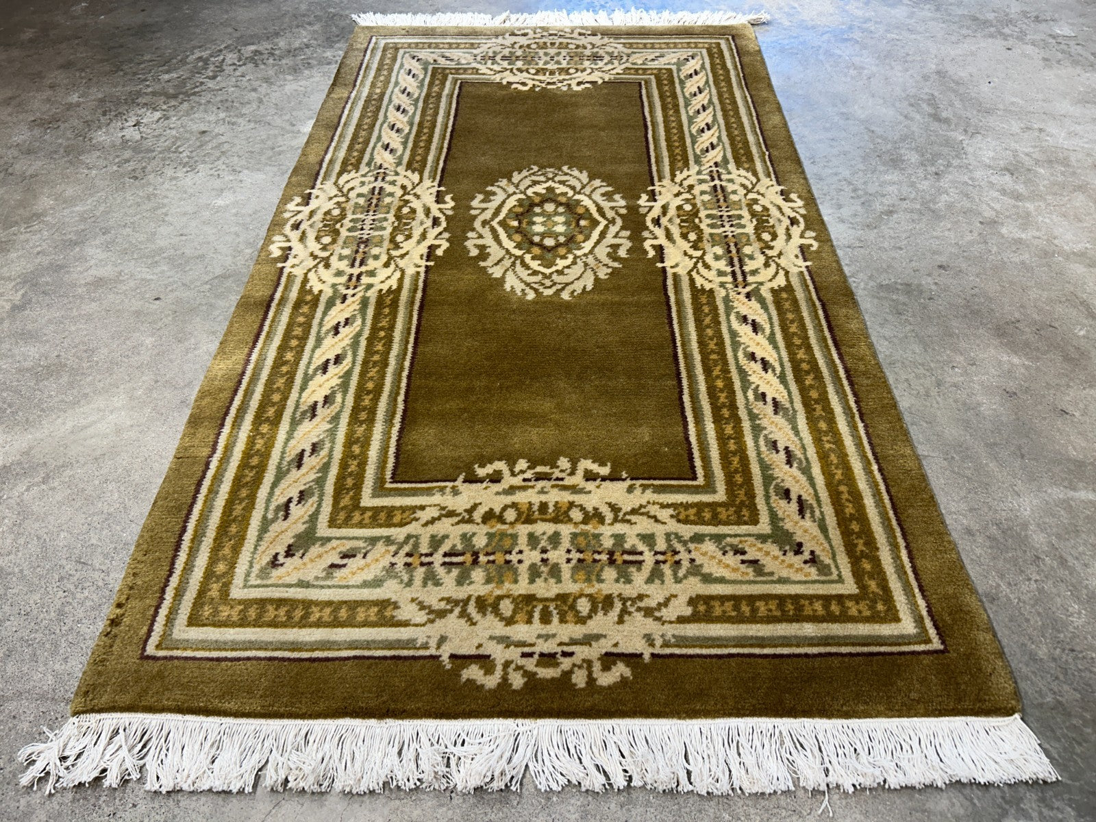 2'11"x5'1" Hand-Knotted 100% Wool Pile Oriental Area Rug - Carpet