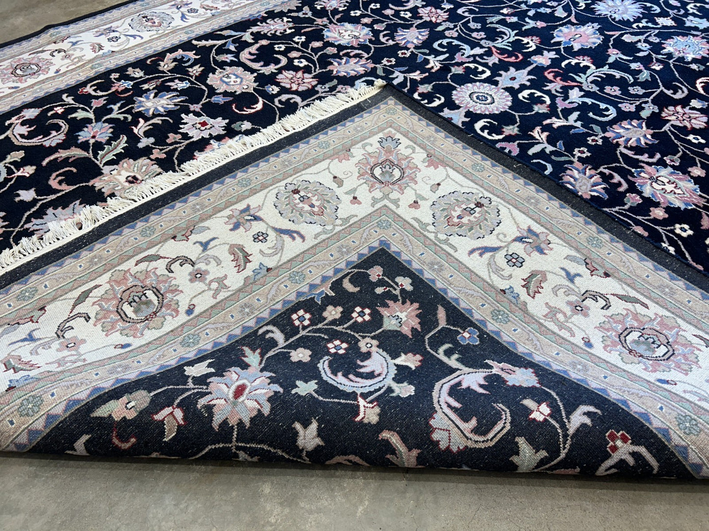 9'x12' Hand-Knotted 100% Lamb Wool Pile Oriental Rug
