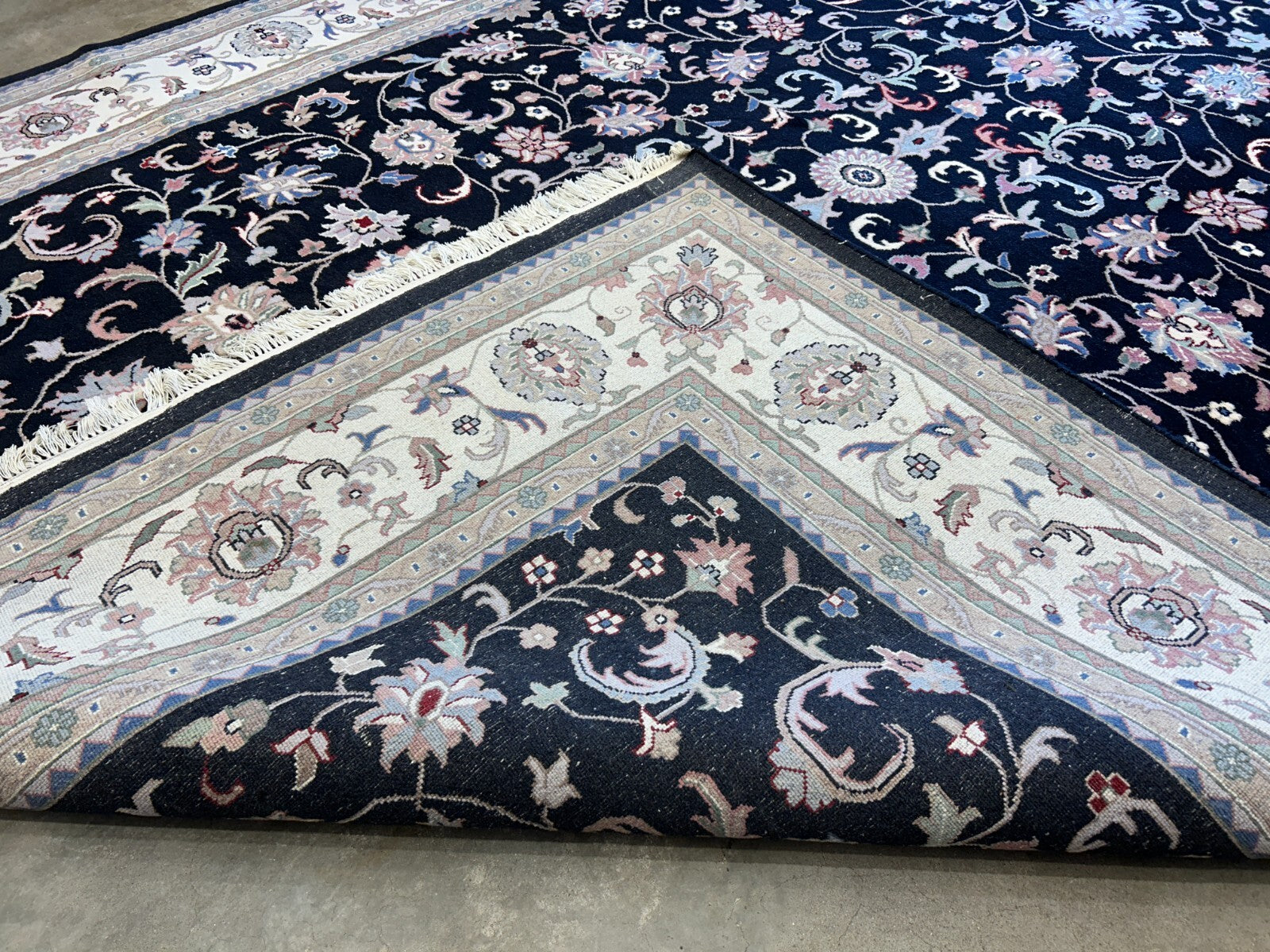 9'x12' Hand-Knotted 100% Lamb Wool Pile Oriental Rug