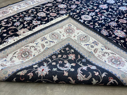 9'x12' Hand-Knotted 100% Lamb Wool Pile Oriental Rug