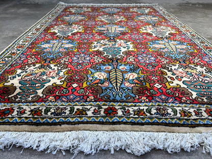 3'5"x5'2" Hand-Knotted 100% Lamb Wool Bakhtiarie Carpet - Area Rug