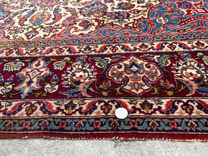 4'10"x6'7" Collector Antique Very Fine Hand-Knotted 100% Wool Isfahane Rug
