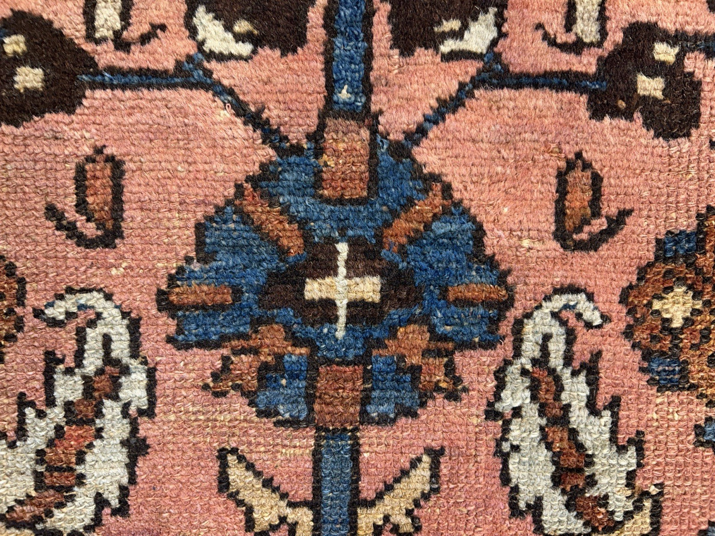 3’3”x6’ Antique Hand-Knotted 100% Wool Pile Hamadane Area Rug - Carpet