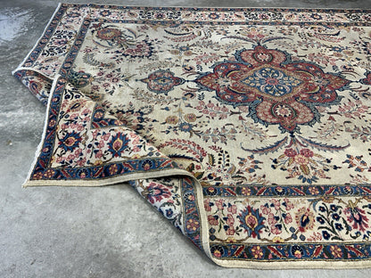 7’8”x10’8” Antique Hand-Knotted 100% Wool Pile Tabrize Area Rug - Carpet