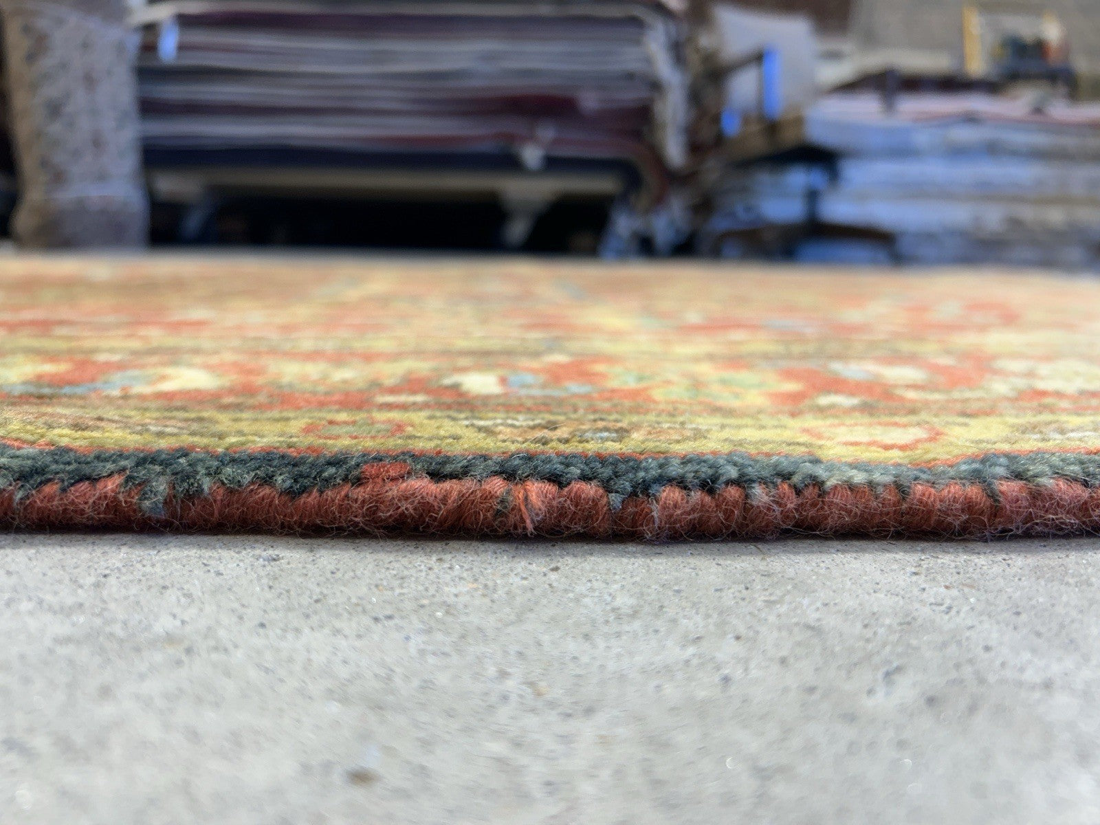 4’1”x6’1” Hand-Knotted 100% Wool Indoserapi Area Rug - Carpet