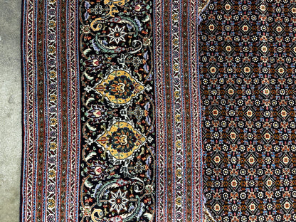 8'3"x11'2" Fine Hand-Knotted Wool & Silk Oriental Rug - Area Carpet