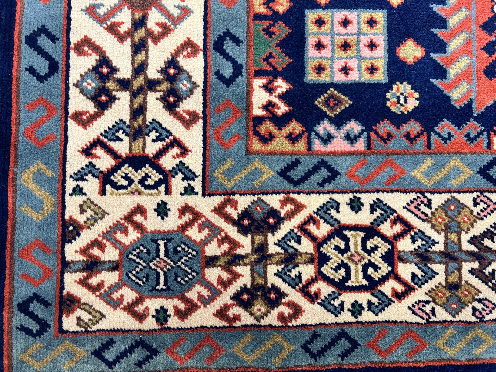 5'10"x8'9" Hand-Knotted 100% Wool Carpet - Kazak Area Rug