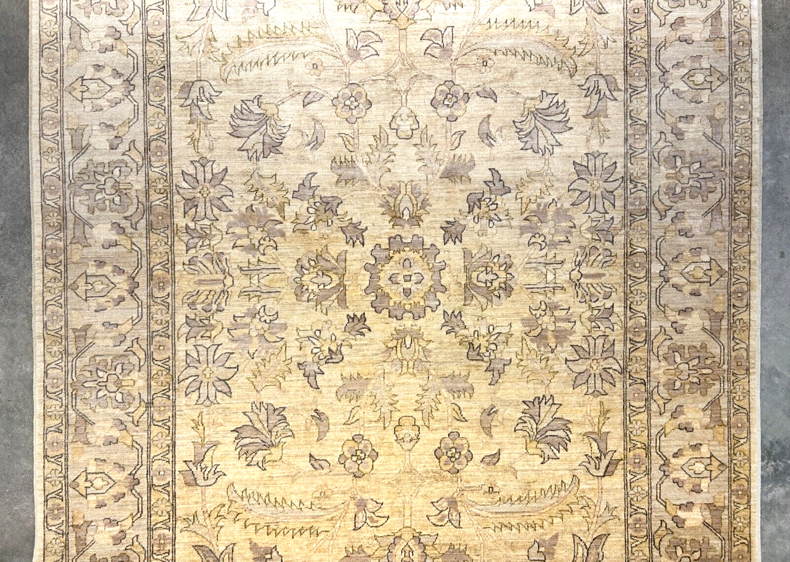 6'6"x9'6" Hand-Knotted 100% Wool Pile Afghan Carpet - Area Rug